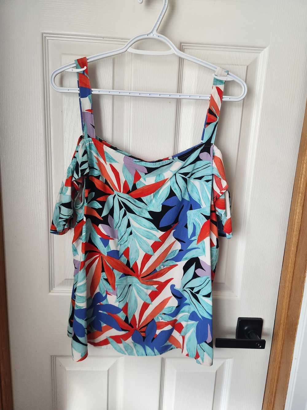 Joe Fresh Multicolor Tropical Cold-Shoulder Camisole